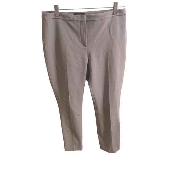 Theory Women's Size 2 Classic Ankle Pants Black & White Houndstooth - Picture 3 of 9